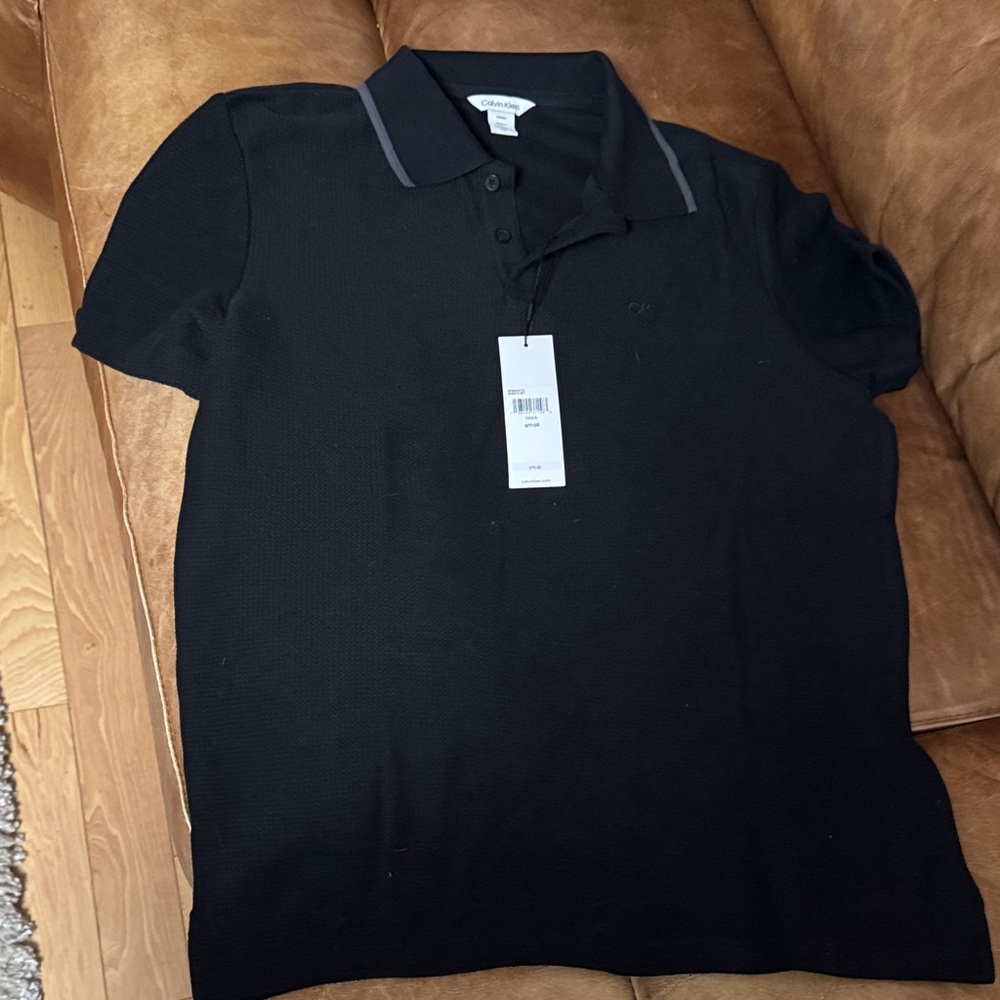 Calvin Klein men Black Polo Shirt